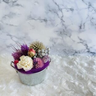 『ドライ手のひらアレンジ（パープル）』